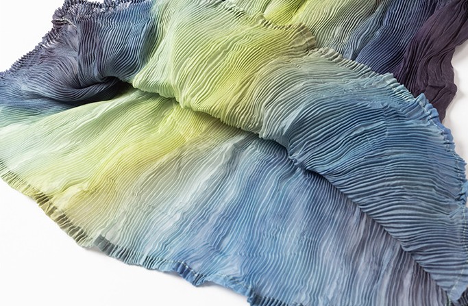 Accordion Pleats fabric close-up