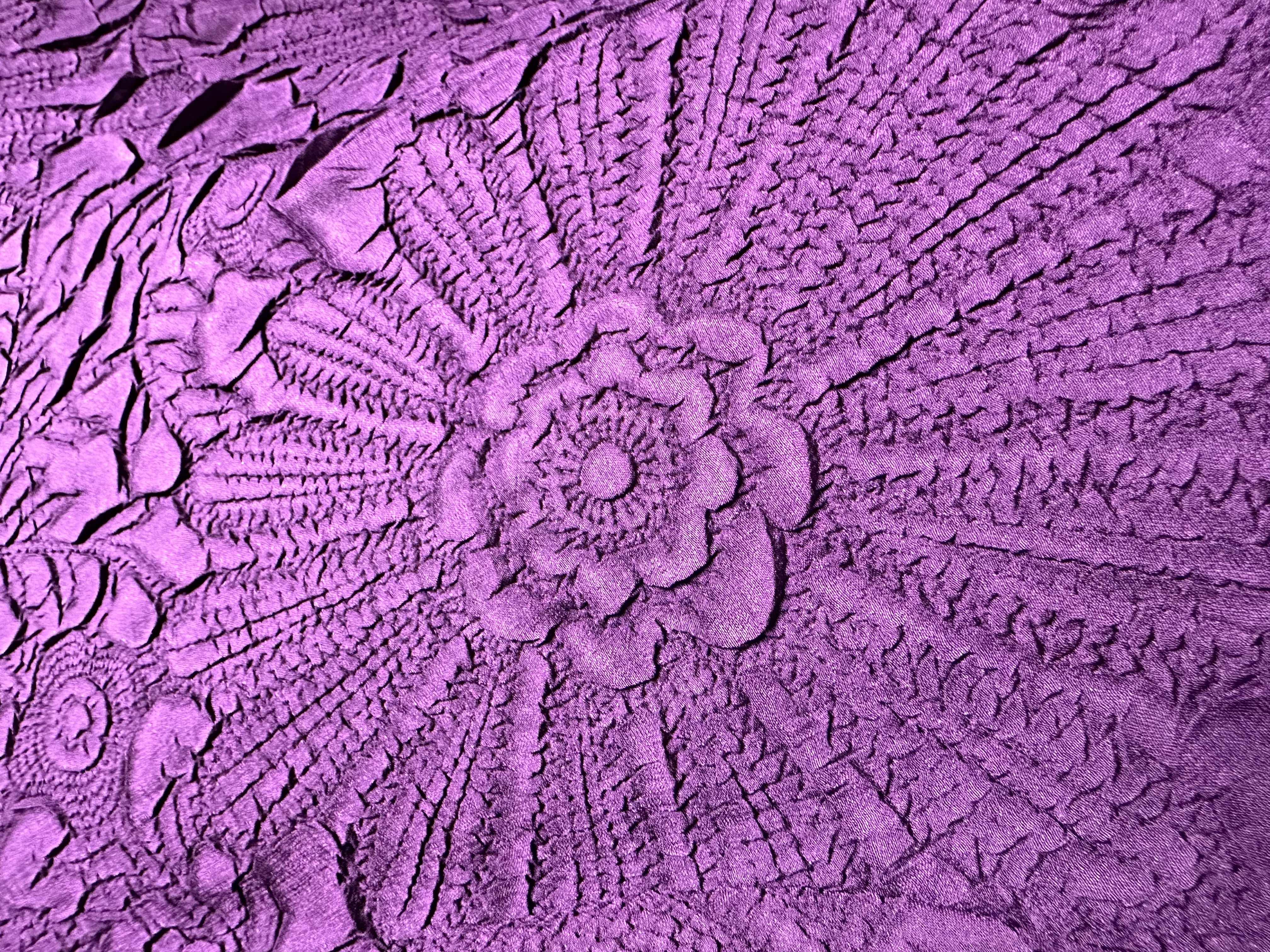 Custom Embroidered Pleats - pleated fabric close-up