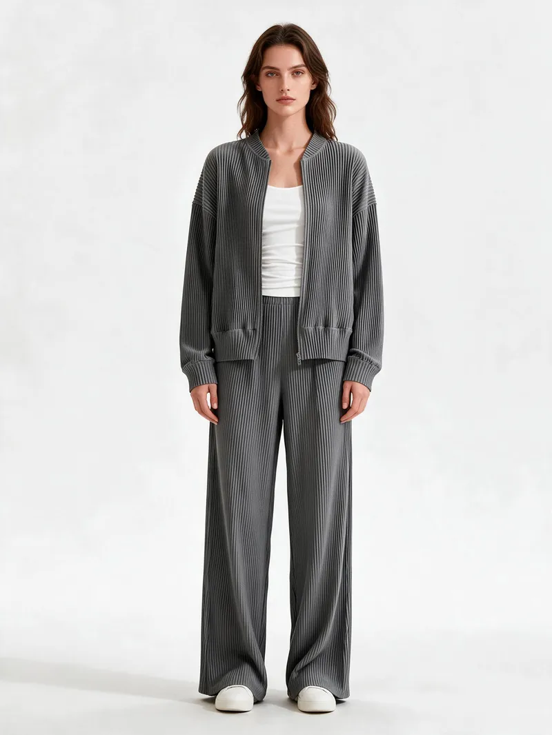 Pleated Coat 03 - Coats & Outerwear - Women by SUZHE PLEATS