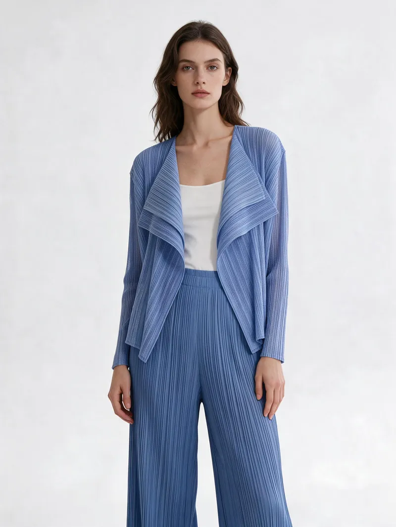 Pleated Coat 05 - Coats & Outerwear - Women by SUZHE PLEATS