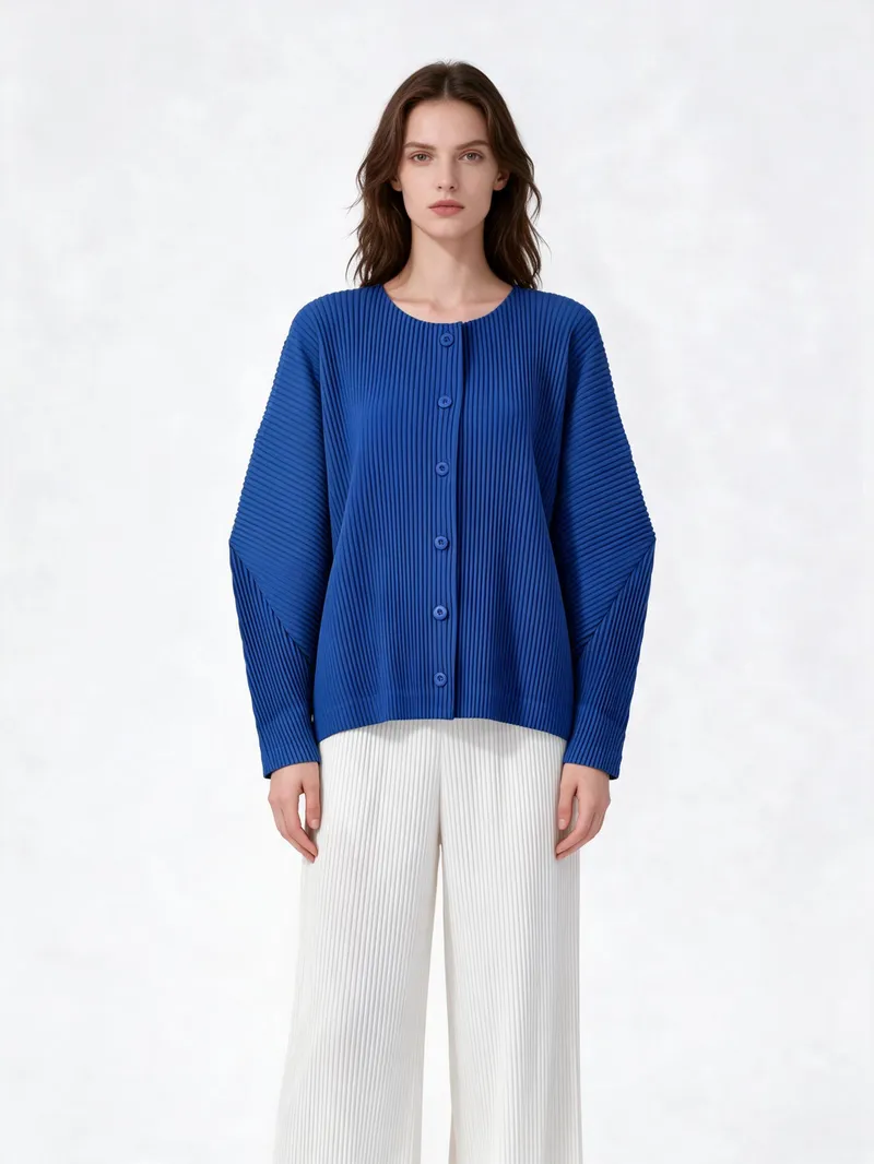 Pleated Coat 12 - Coats & Outerwear - Women by SUZHE PLEATS