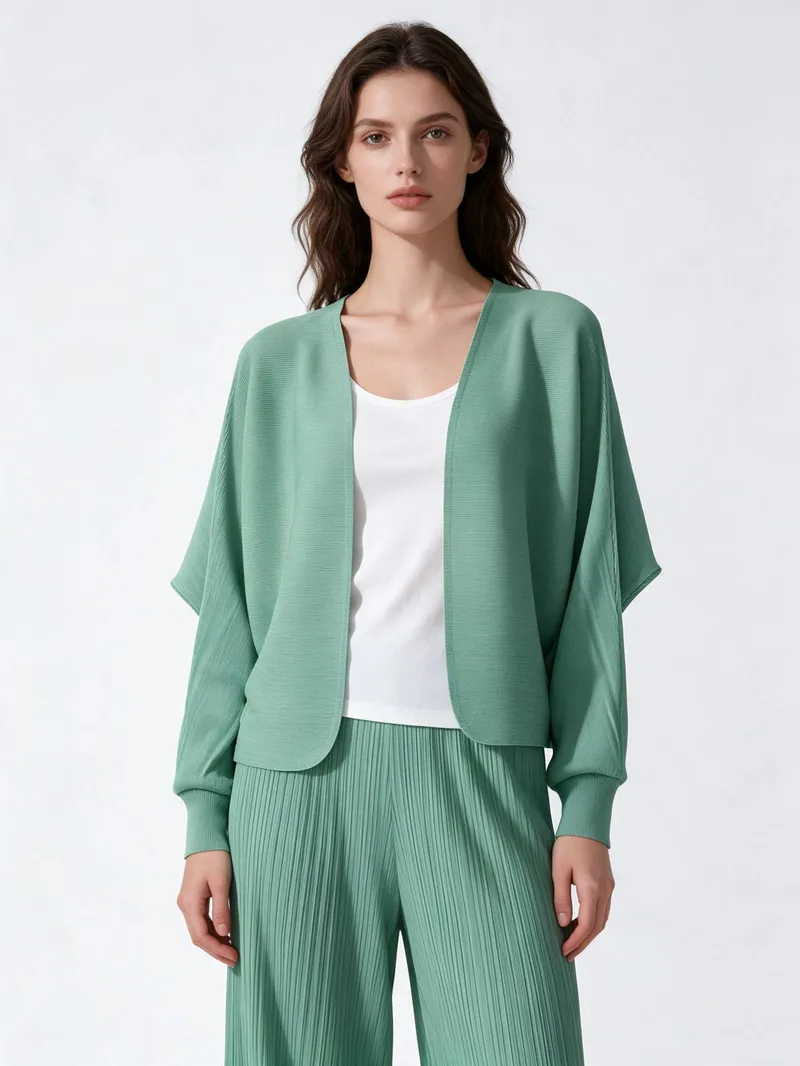 Pleated Coat 17 - Coats & Outerwear - Women by SUZHE PLEATS