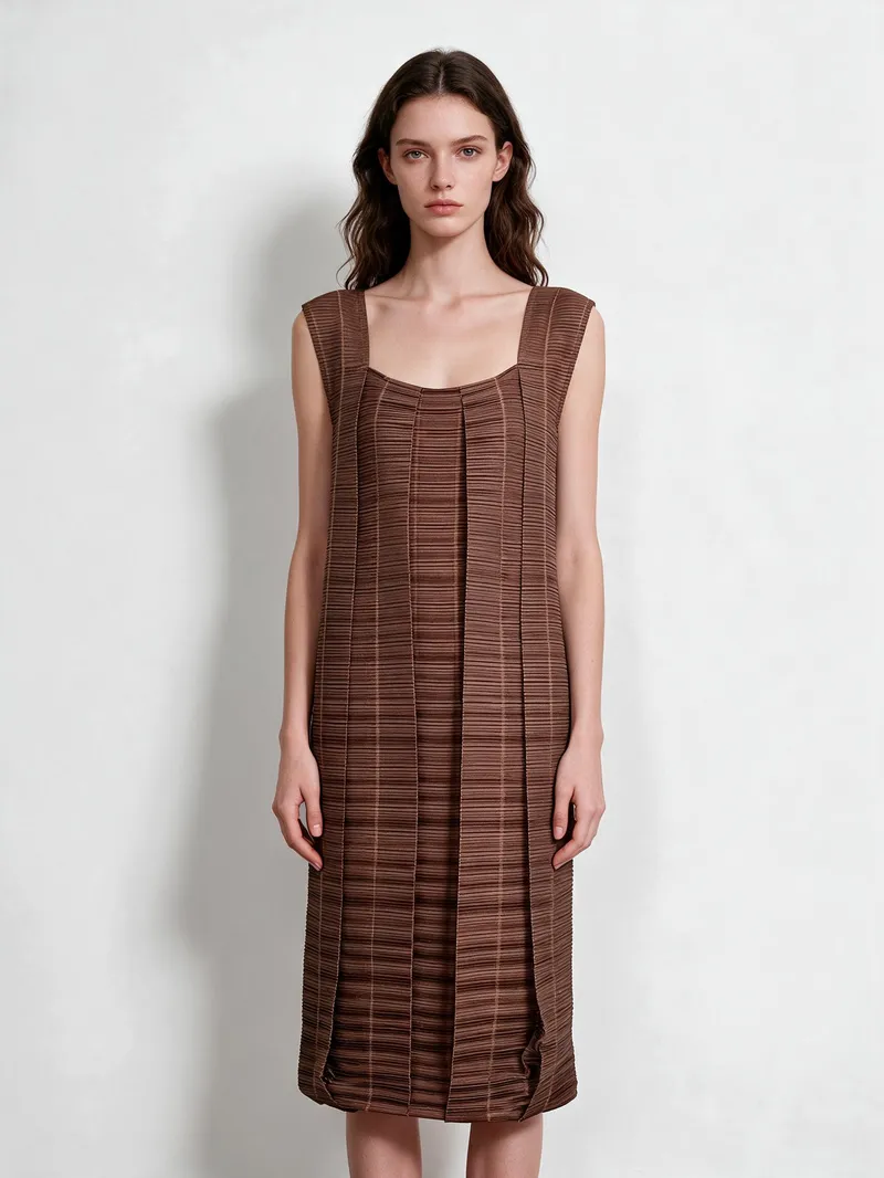 Pleated Dress 10 - Dresses - Women by SUZHE PLEATS