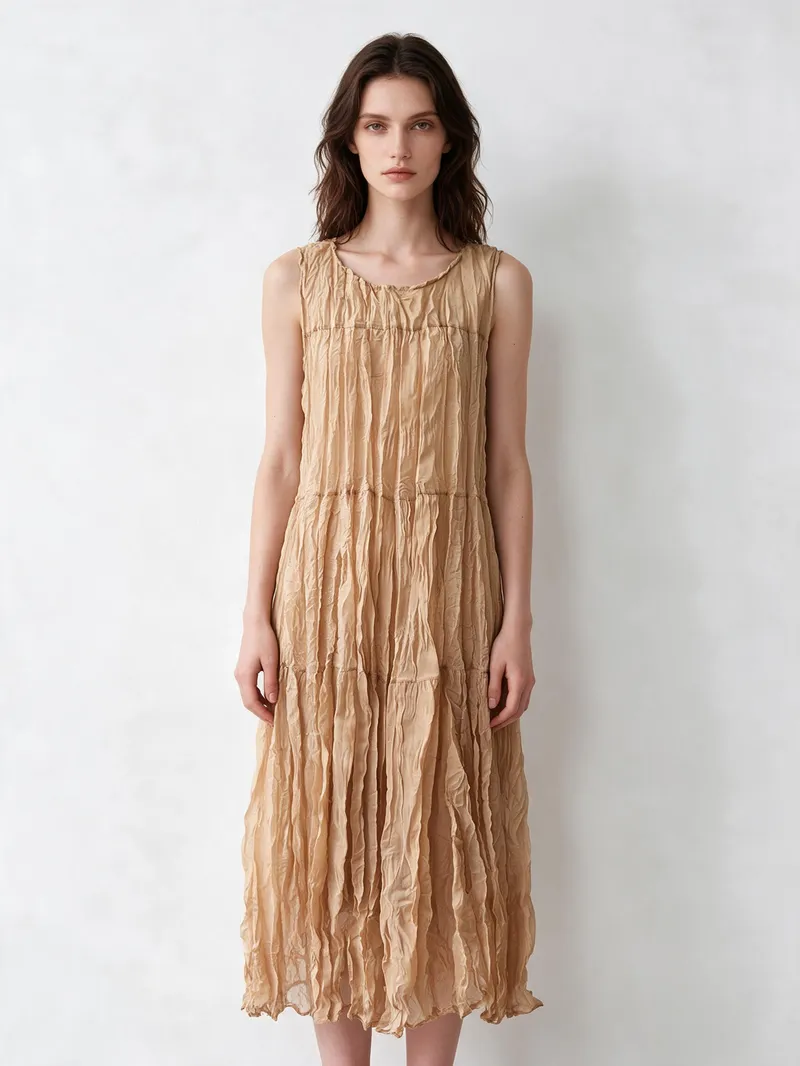 Pleated Dress 16 - Dresses - Women by SUZHE PLEATS