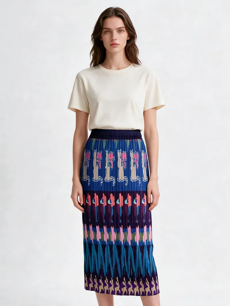 Pleated Skirt 01 - Skirts - Women by SUZHE PLEATS