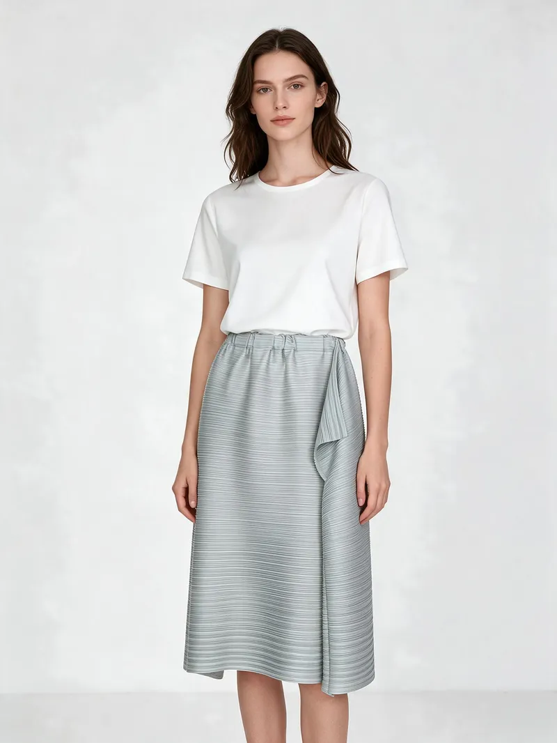 Pleated Skirt 04 - Skirts - Women by SUZHE PLEATS