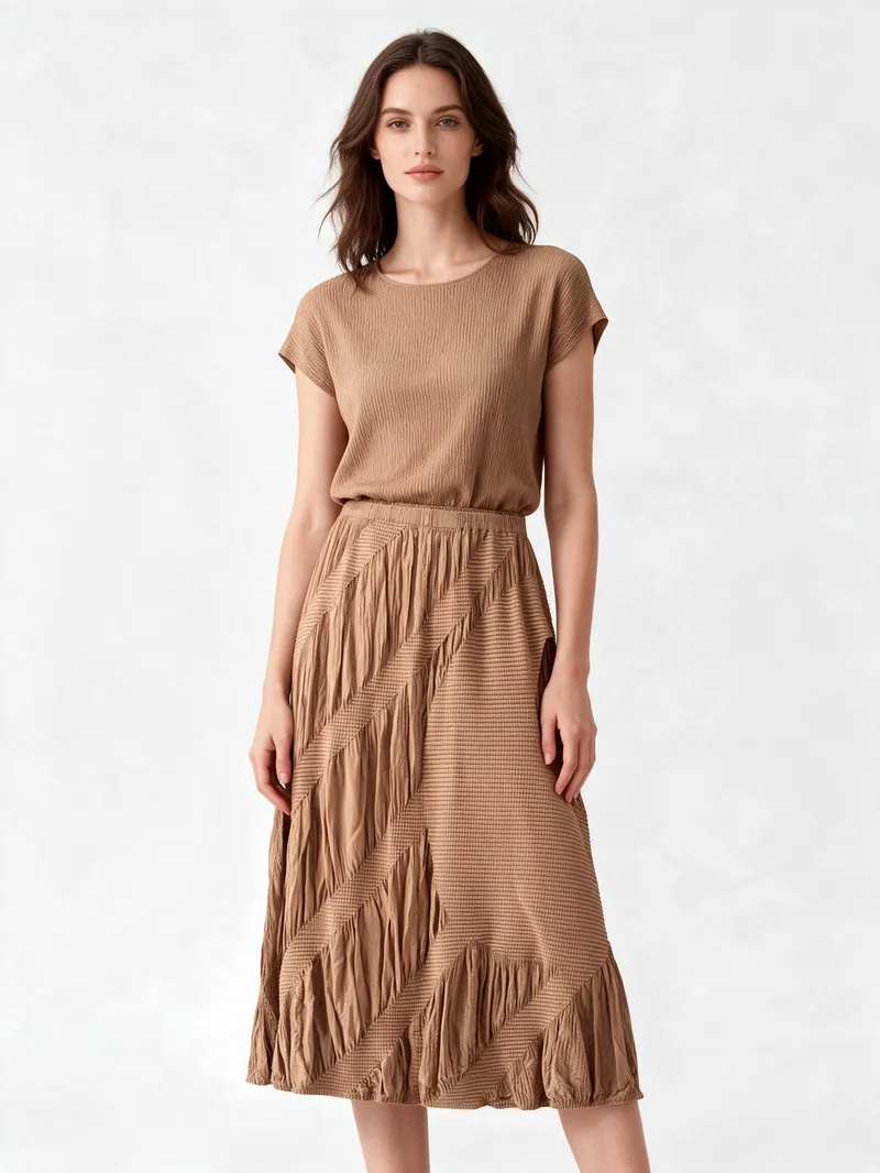 Pleated Skirt 07 - Skirts - Women by SUZHE PLEATS