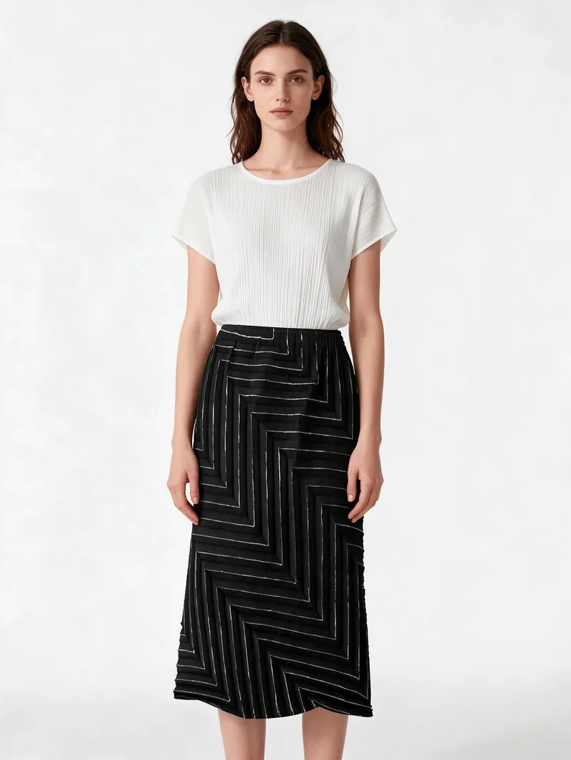 Pleated Skirt 08 - Skirts - Women by SUZHE PLEATS
