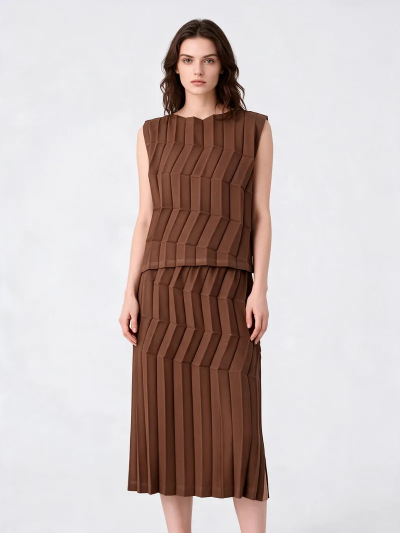 Pleated Suit 03 - Pleated Suits - Women by SUZHE PLEATS
