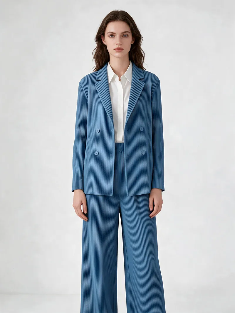 Pleated Suit 12 - Pleated Suits - Women by SUZHE PLEATS