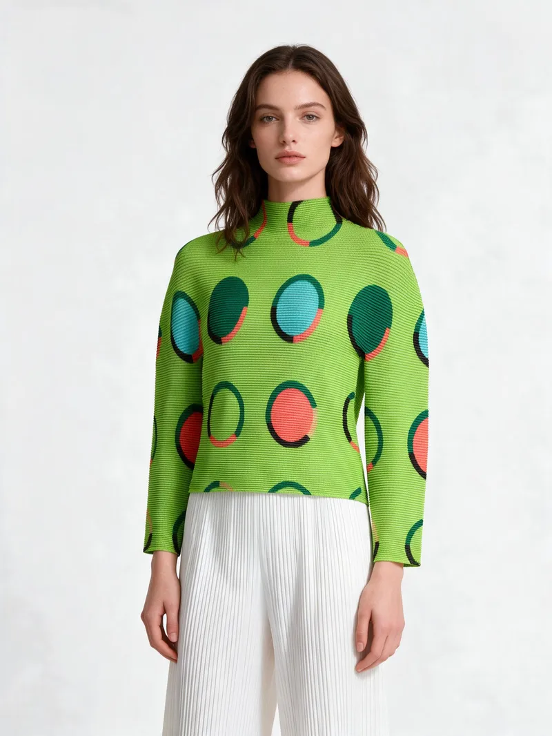 Pleated Top 07 - Tops - Women by SUZHE PLEATS