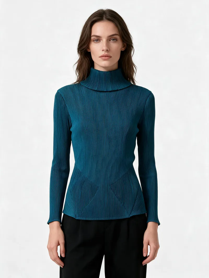 Pleated Top 09 - Tops - Women by SUZHE PLEATS