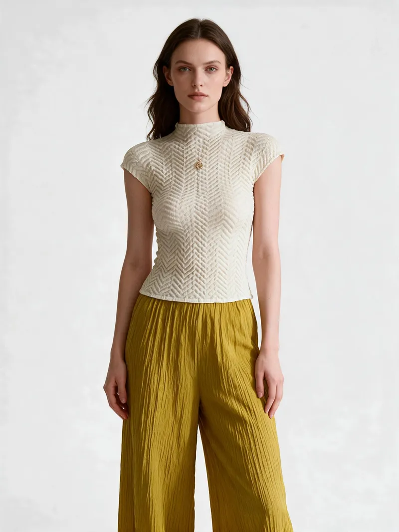 Pleated Top 10 - Tops - Women by SUZHE PLEATS