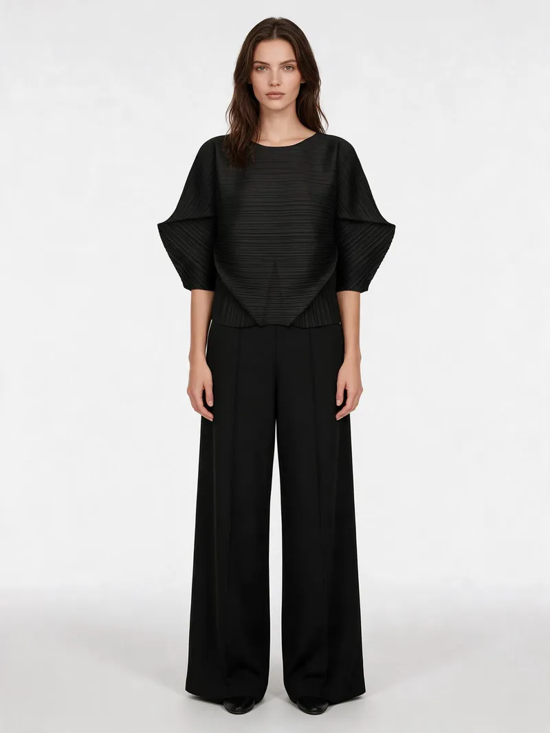 Pleated Top 17 - Tops - Women by SUZHE PLEATS